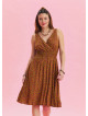 V Neck Robe Olive Authentic Dress 4516